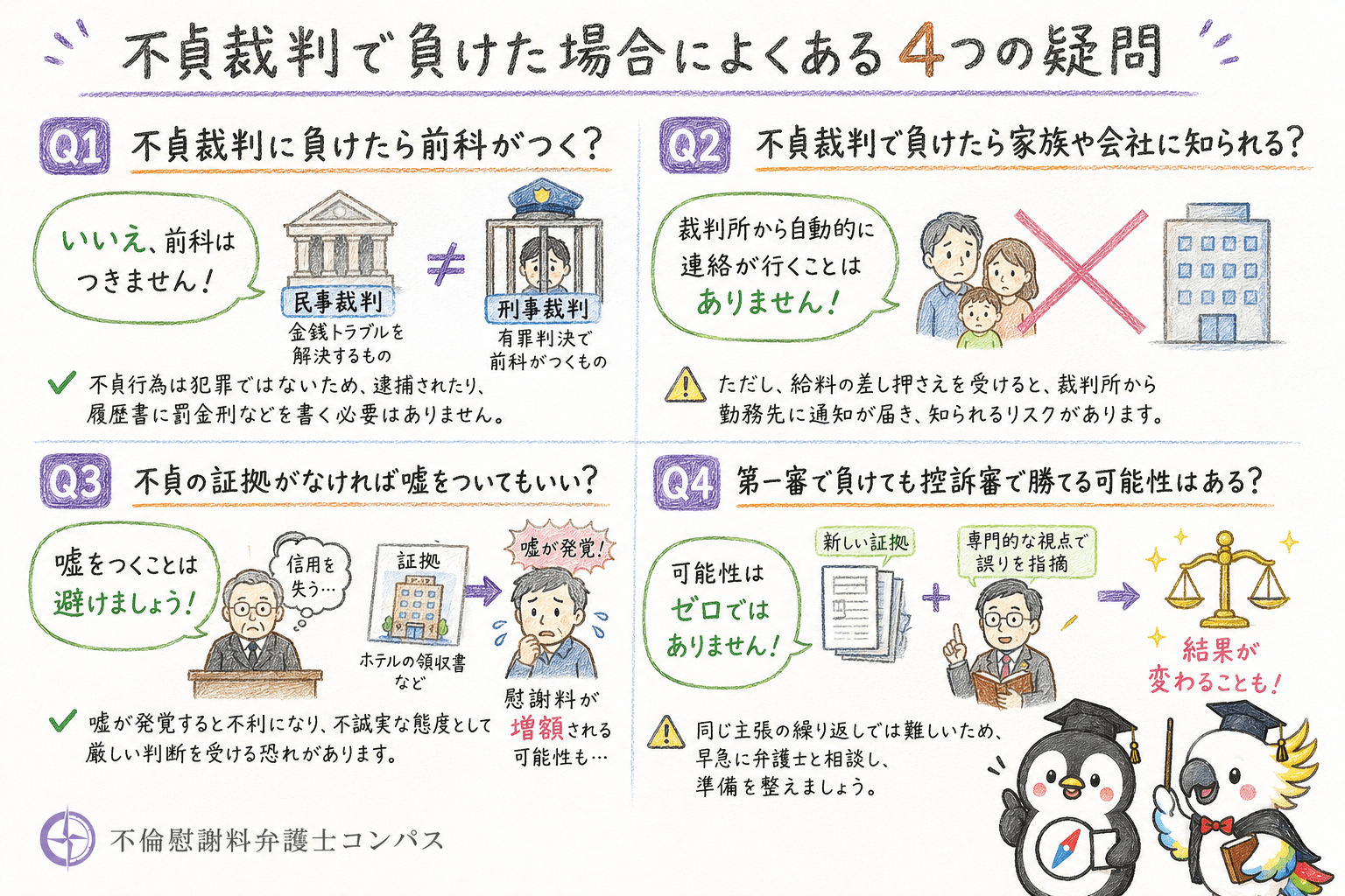 ７章　不貞裁判で負けた場合によくある疑問